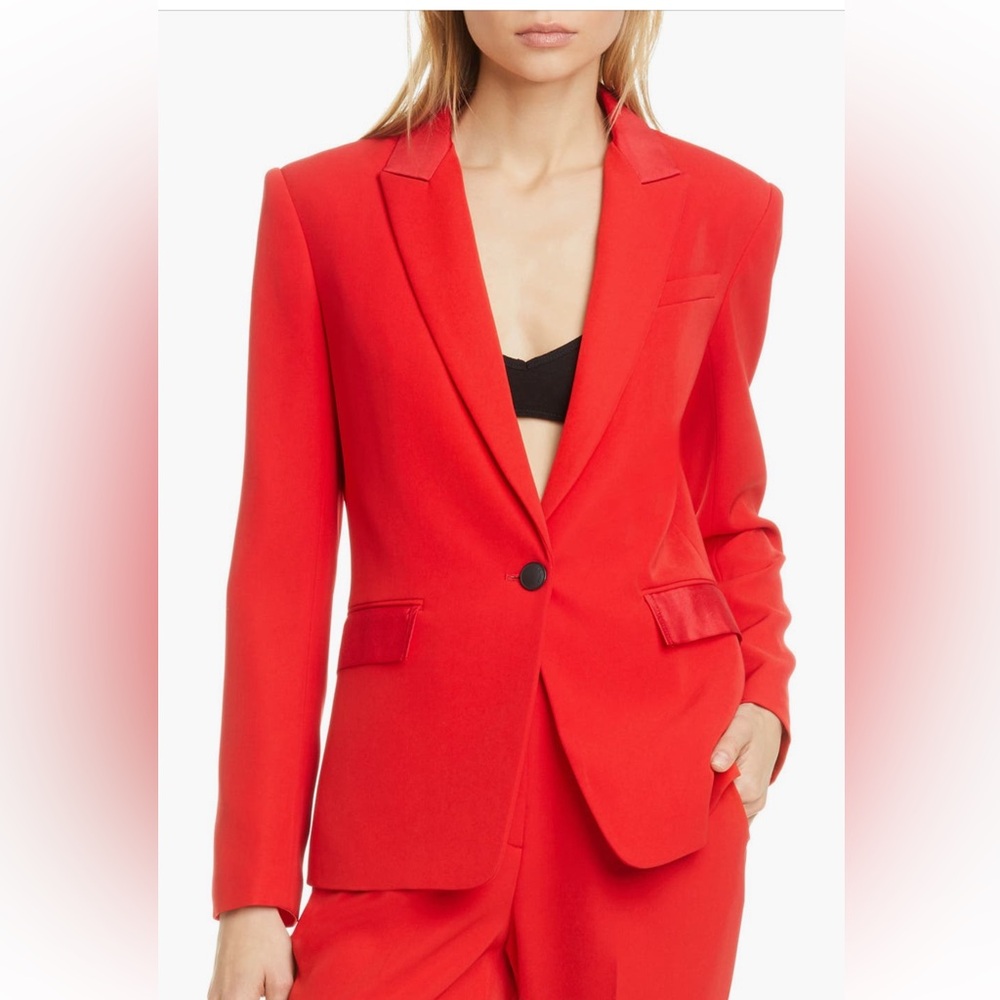 Rag & Bone Rylie Grosgrain Trim Blazer